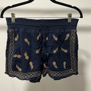 J.CREW 100% cotton navy blue shorts, size XXS, good condition,